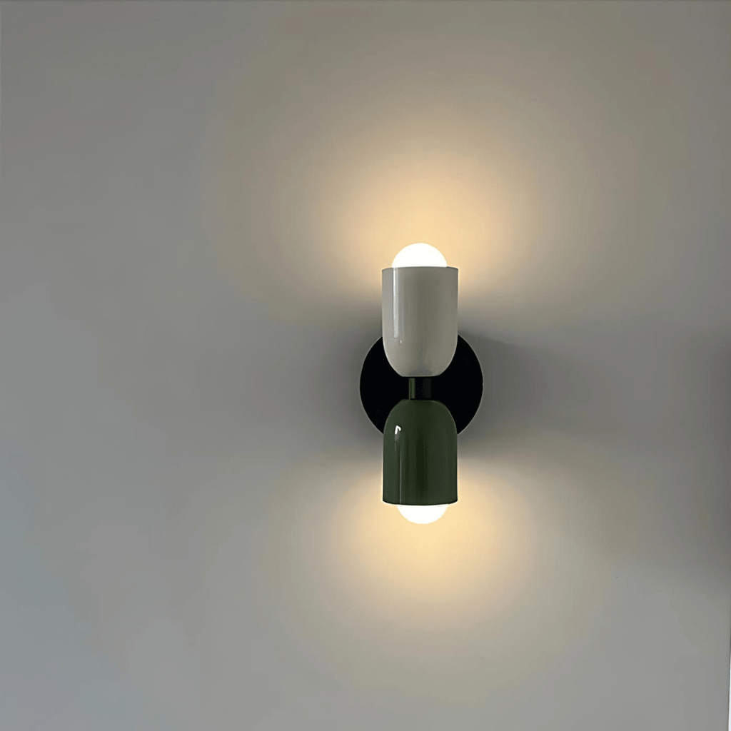NovaLume Dual Light Warm Glow LED Wall Lamps — Twin Pair