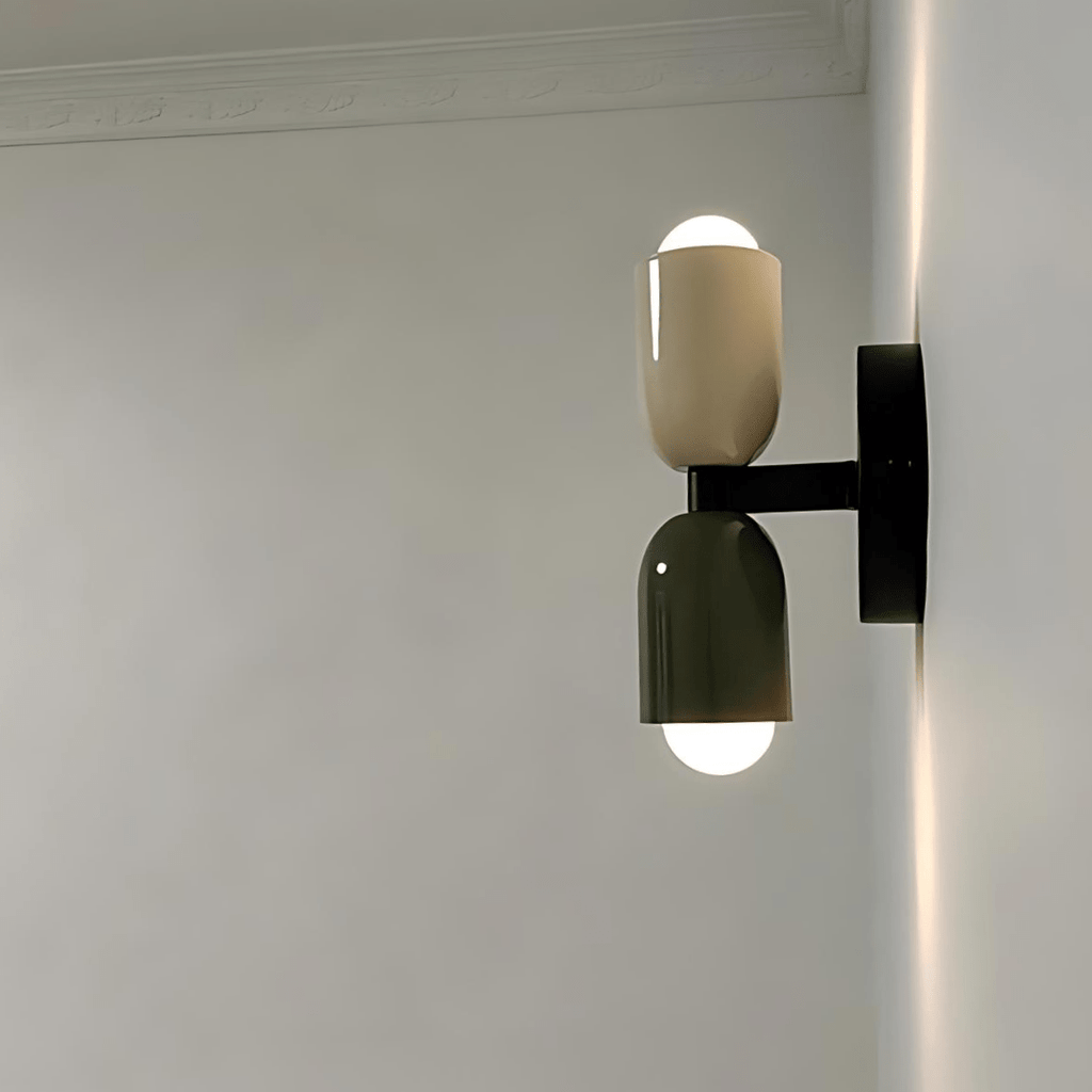 NovaLume Dual Light Warm Glow LED Wall Lamps — Twin Pair