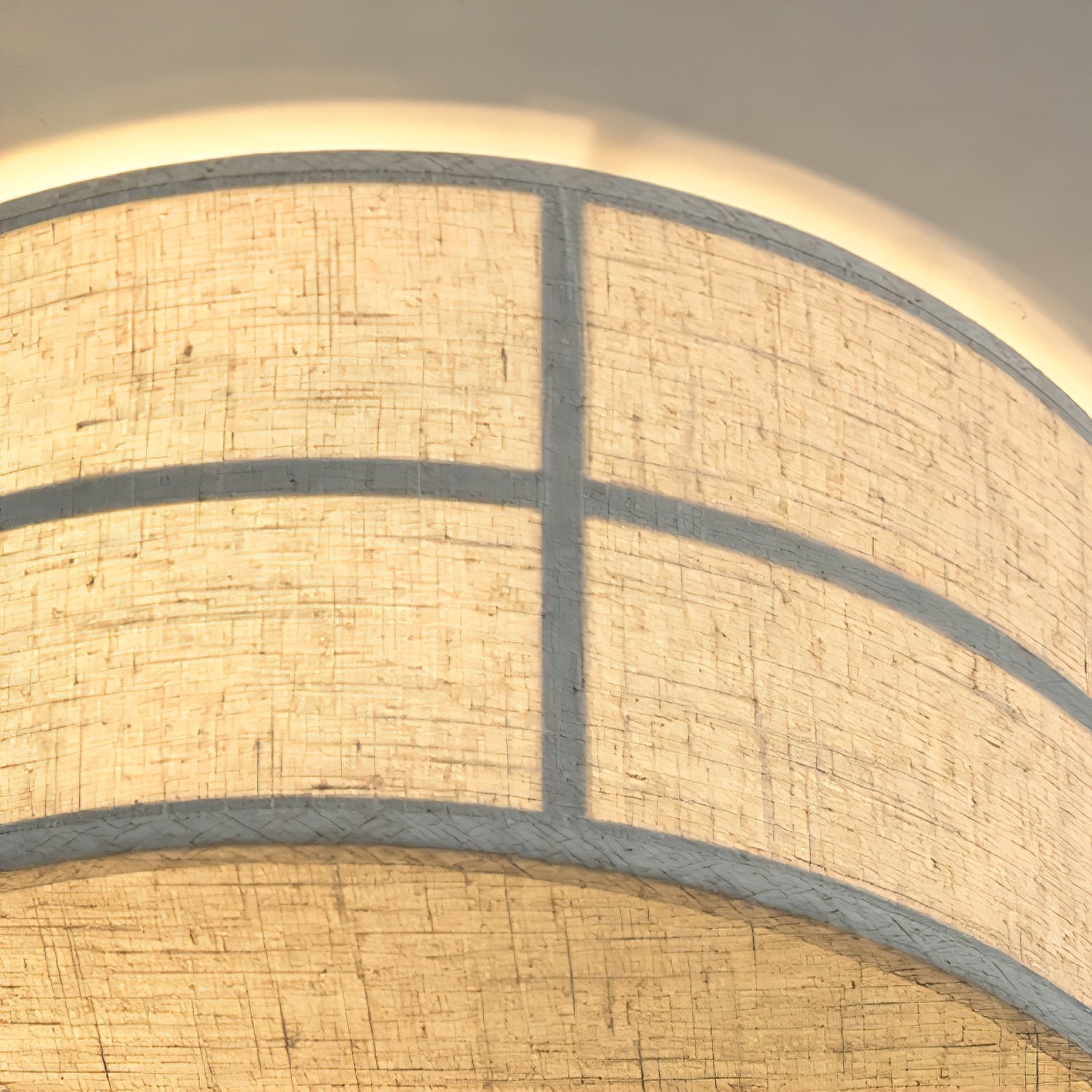 Crosshatch Linen Fabric Ceiling Light | wildoxy