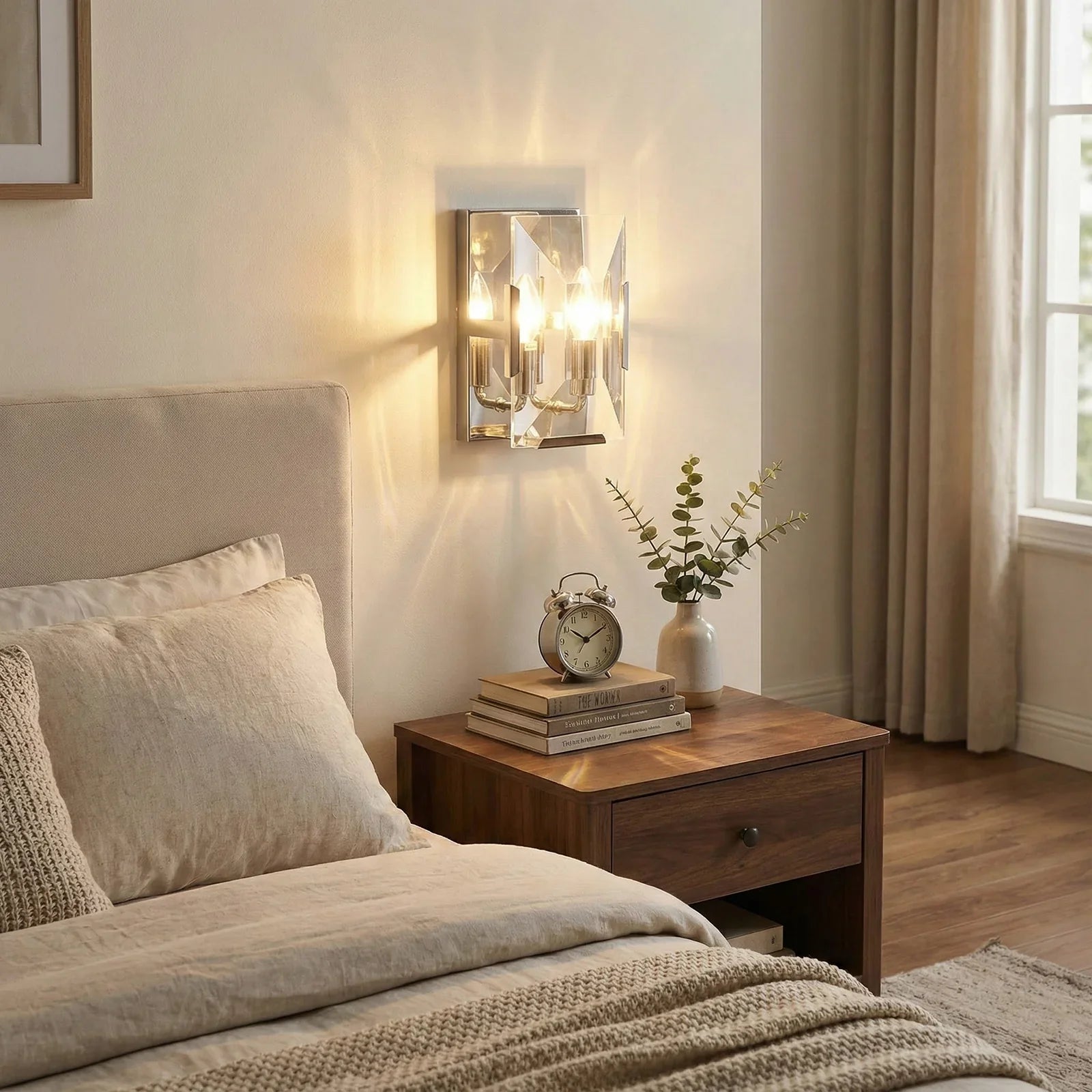 Crystal Rectangular Wall Lamp | wildoxy