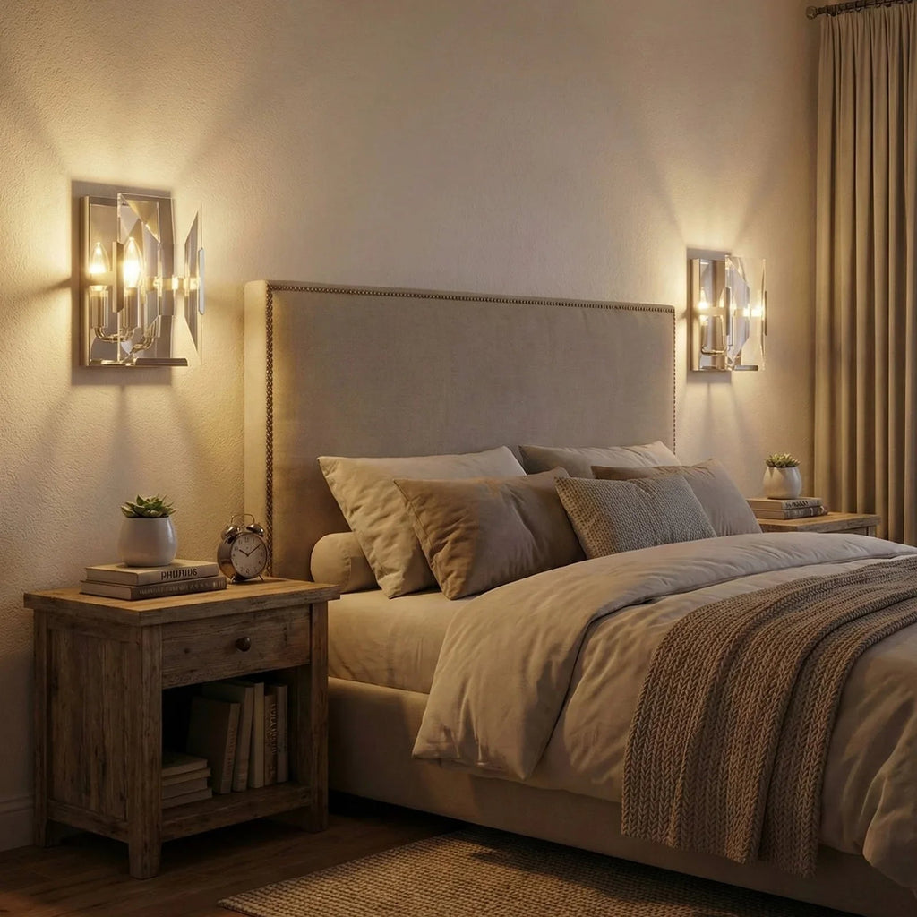 Crystal Rectangular Wall Lamp | wildoxy