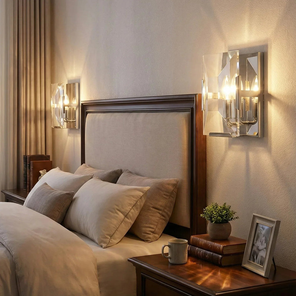 Crystal Rectangular Wall Lamp | wildoxy