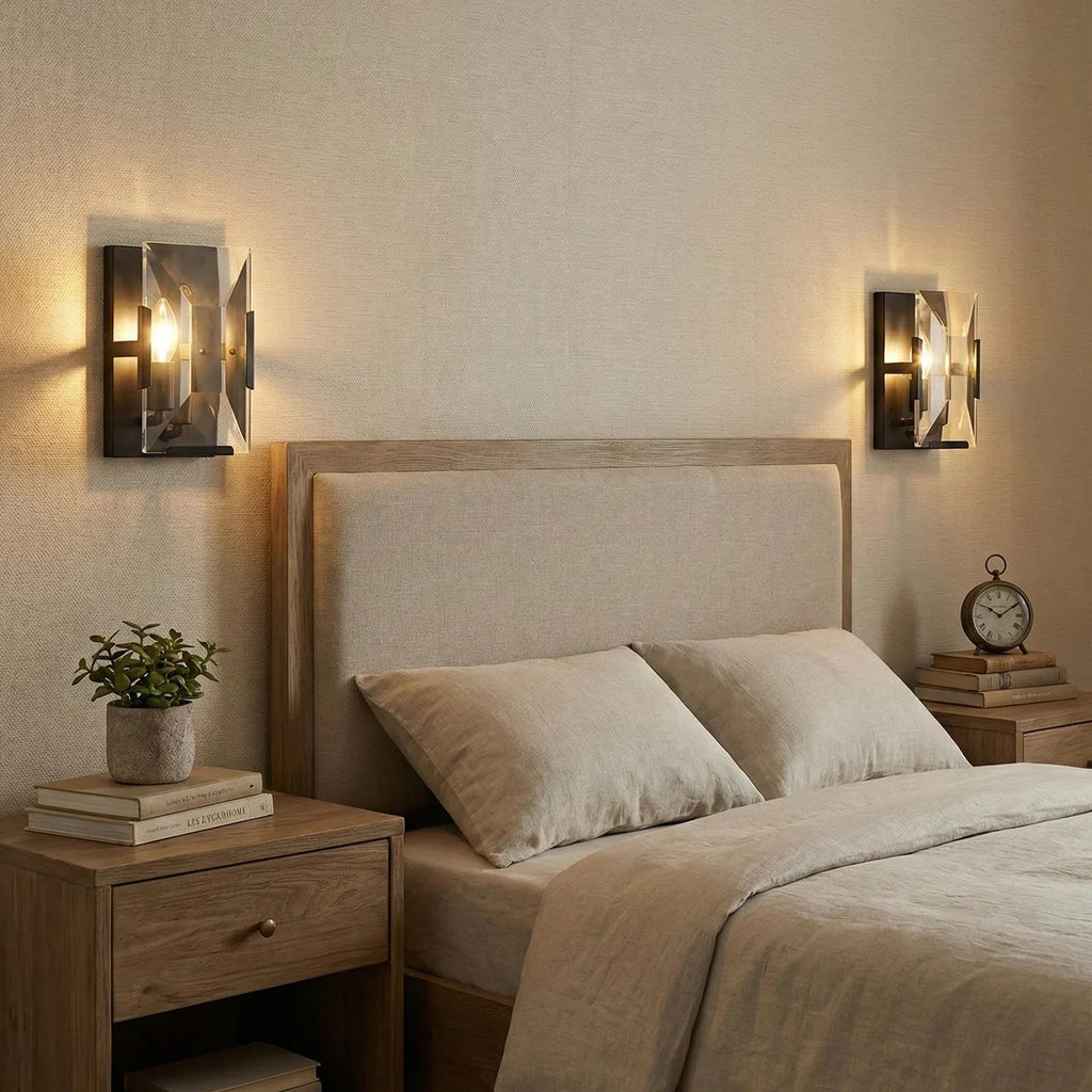 Crystal Rectangular Wall Lamp | wildoxy
