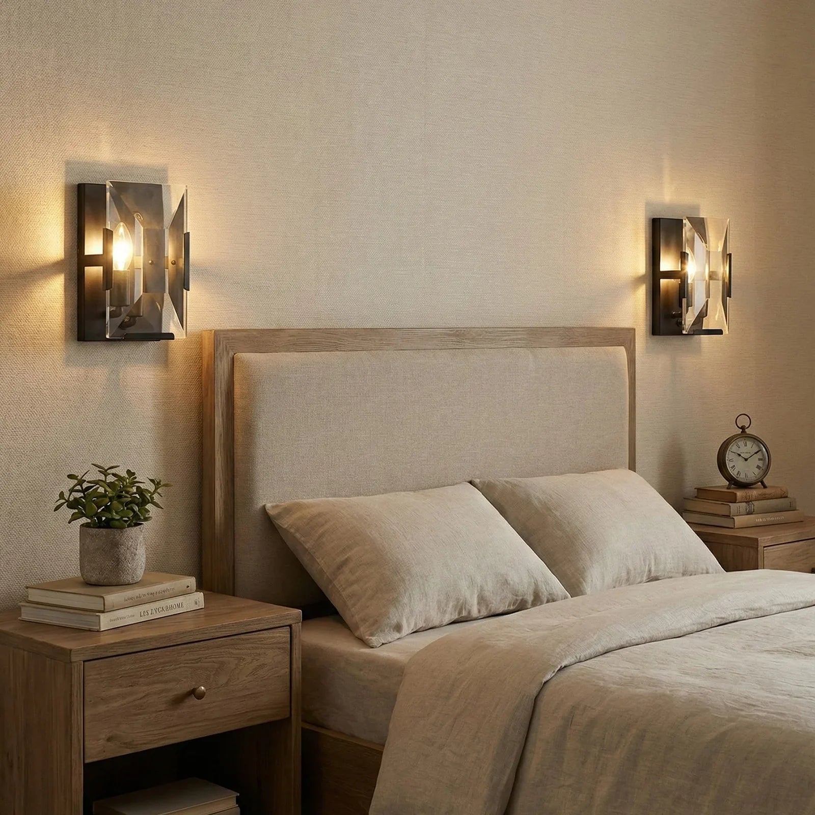 Crystal Rectangular Wall Lamp | wildoxy
