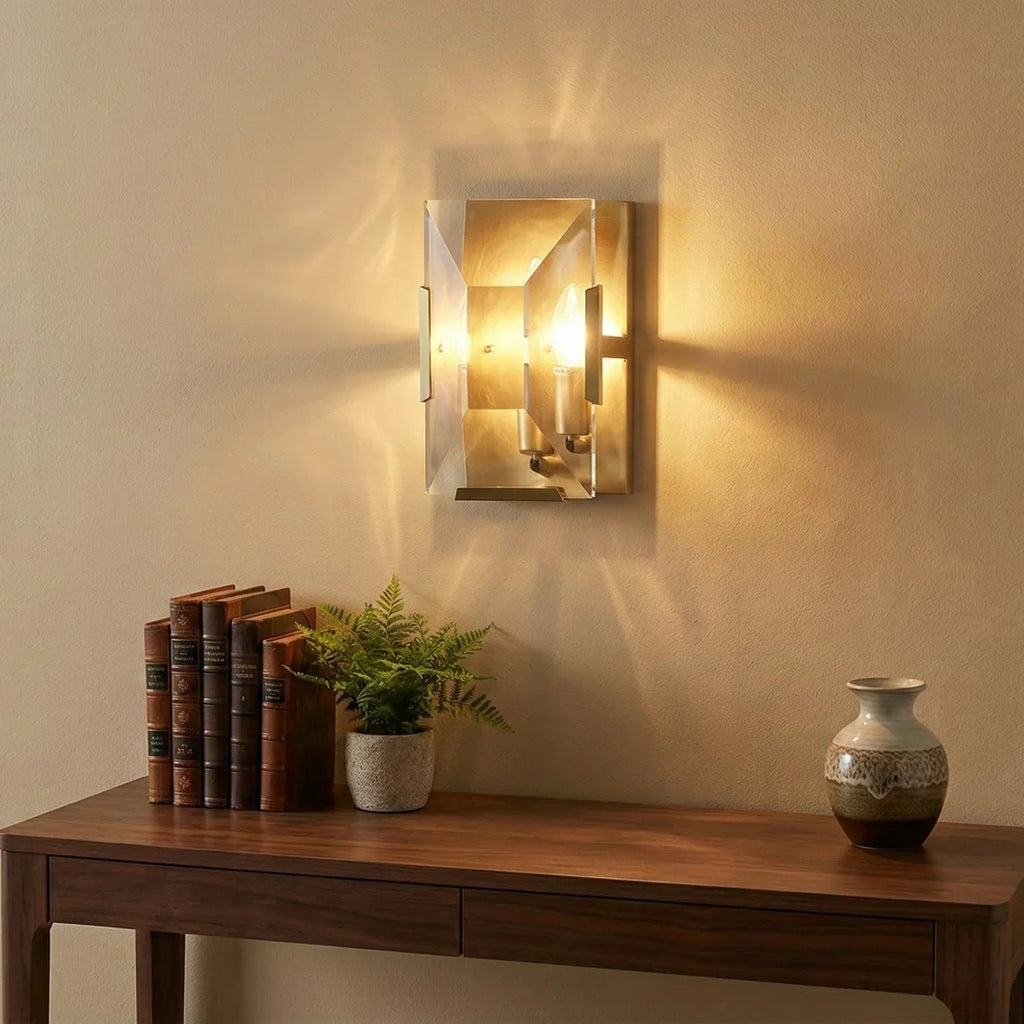 Crystal Rectangular Wall Lamp | wildoxy
