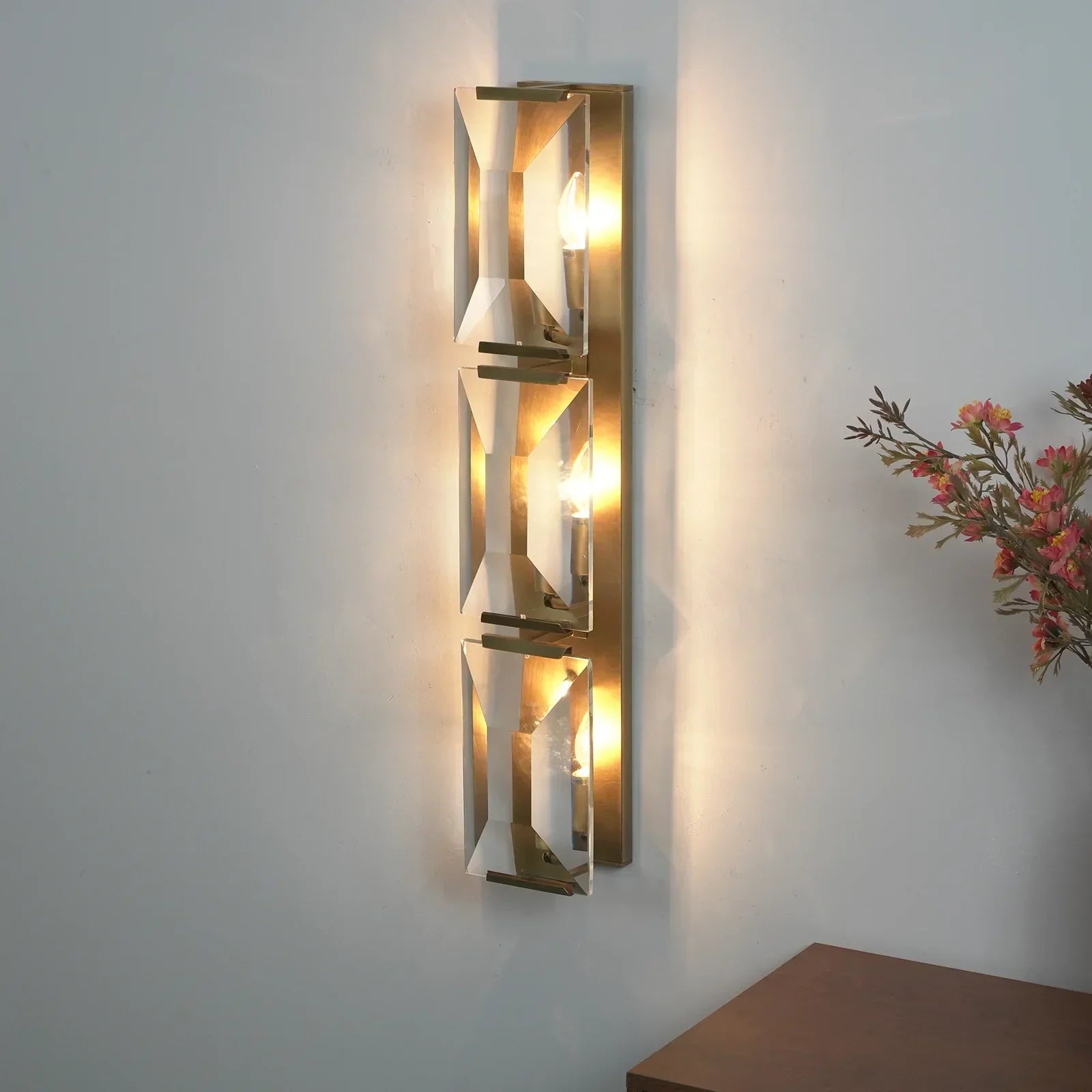 Crystal Rectangular Wall Lamp | wildoxy