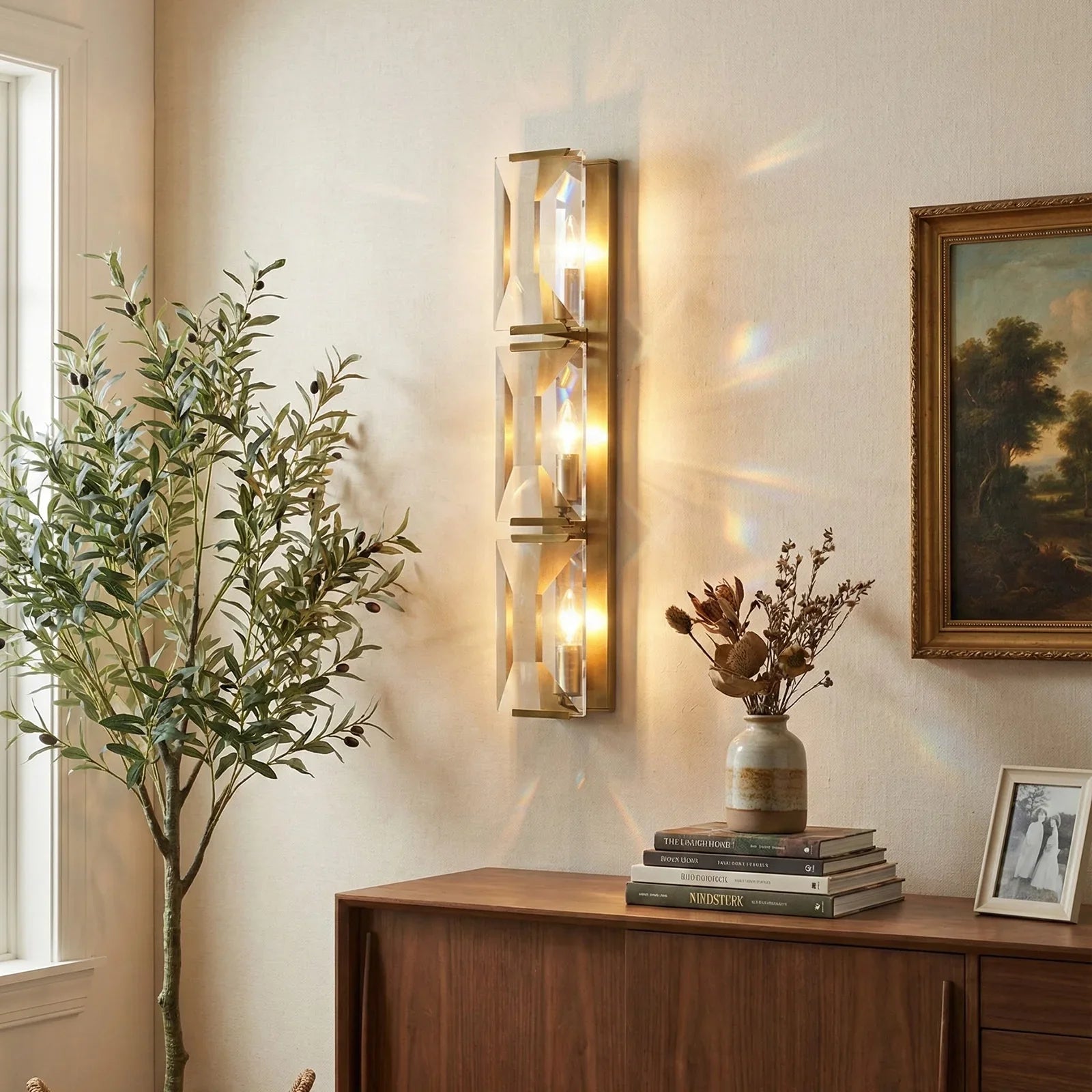 Crystal Rectangular Wall Lamp | wildoxy