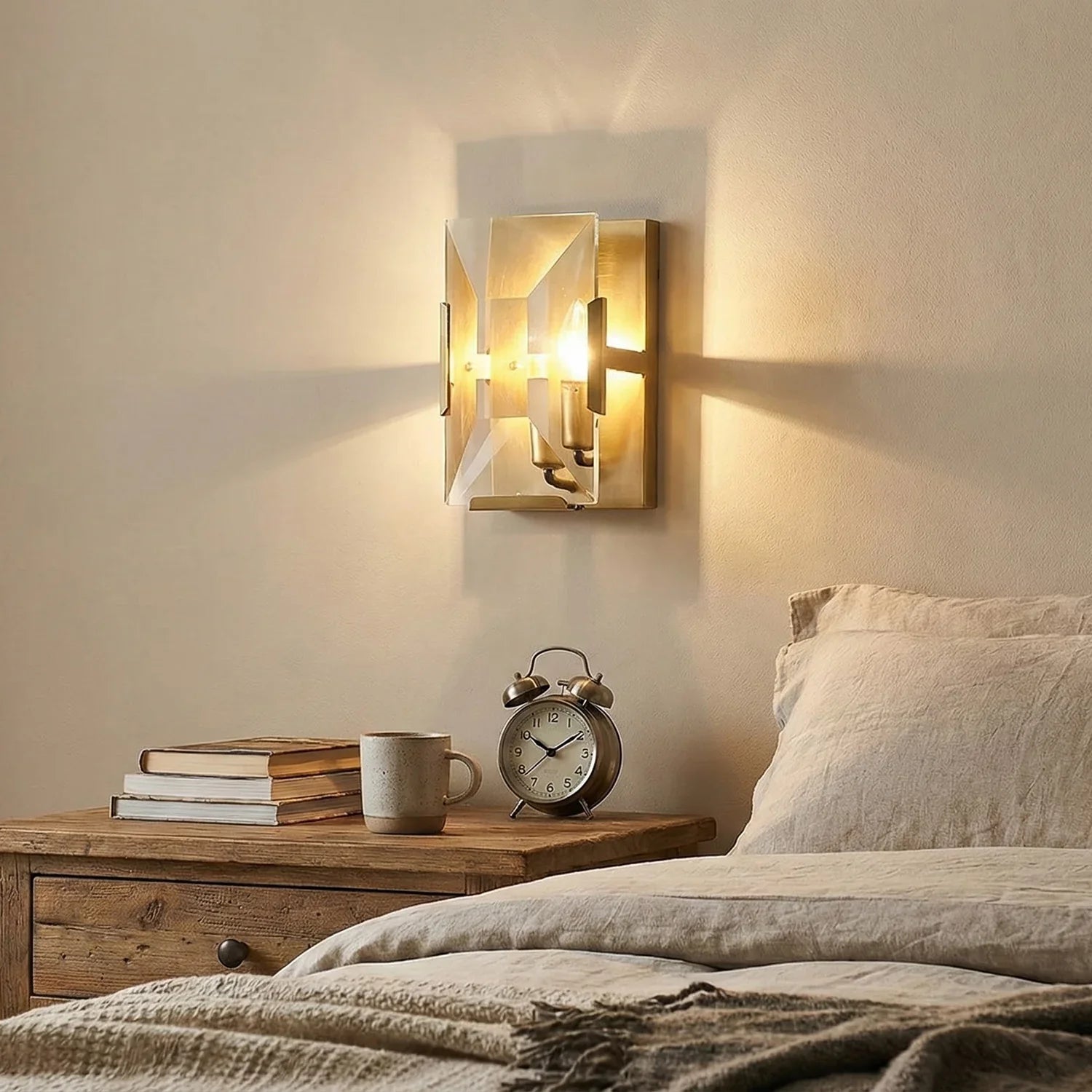 Crystal Rectangular Wall Lamp | wildoxy