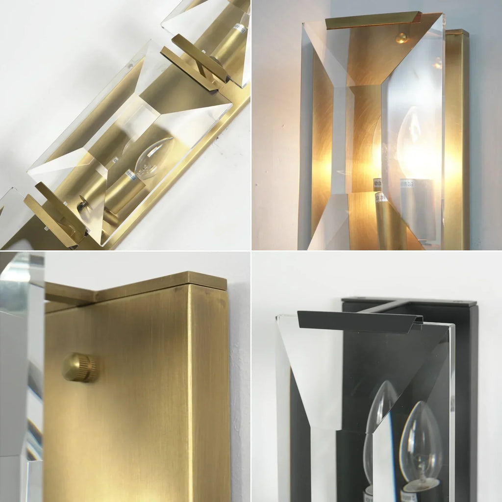 Crystal Rectangular Wall Lamp | wildoxy