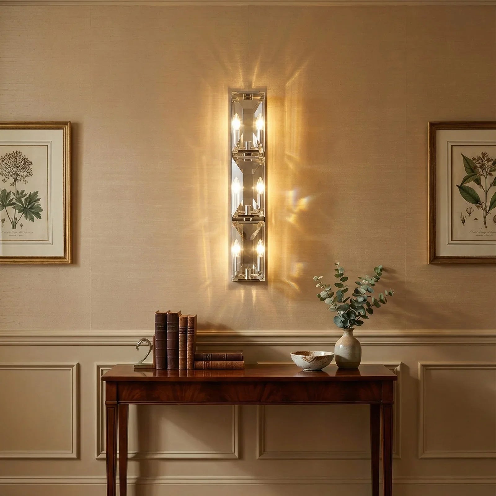 Crystal Rectangular Wall Lamp | wildoxy