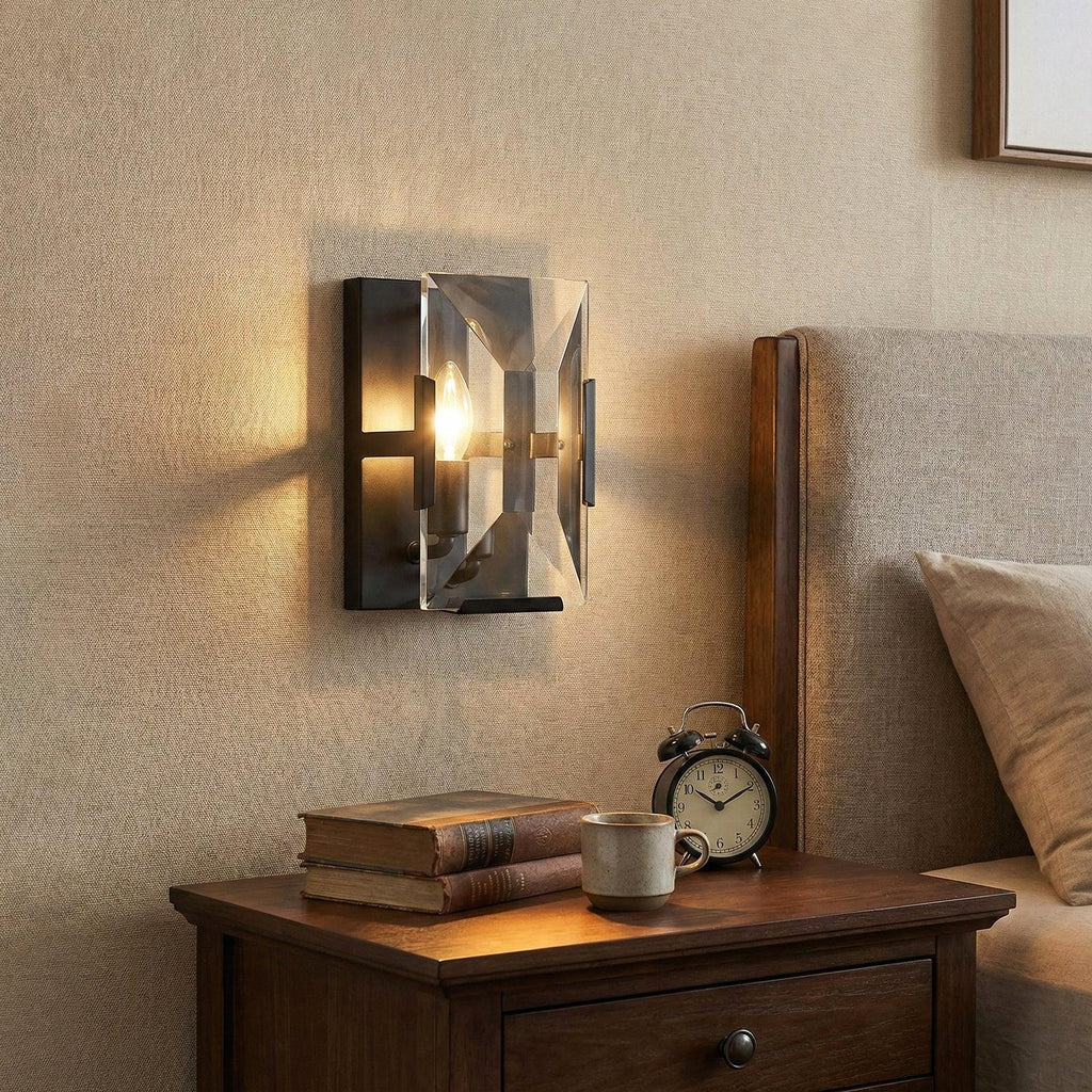 Crystal Rectangular Wall Lamp | wildoxy