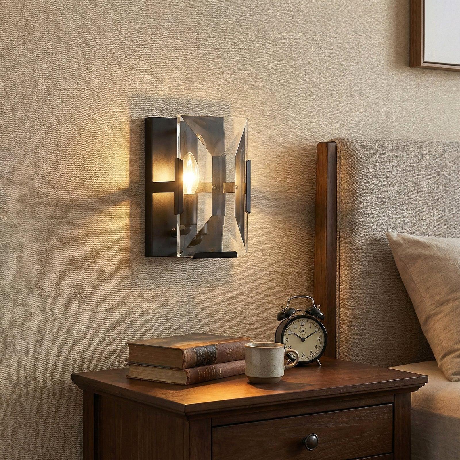 Crystal Rectangular Wall Lamp | wildoxy