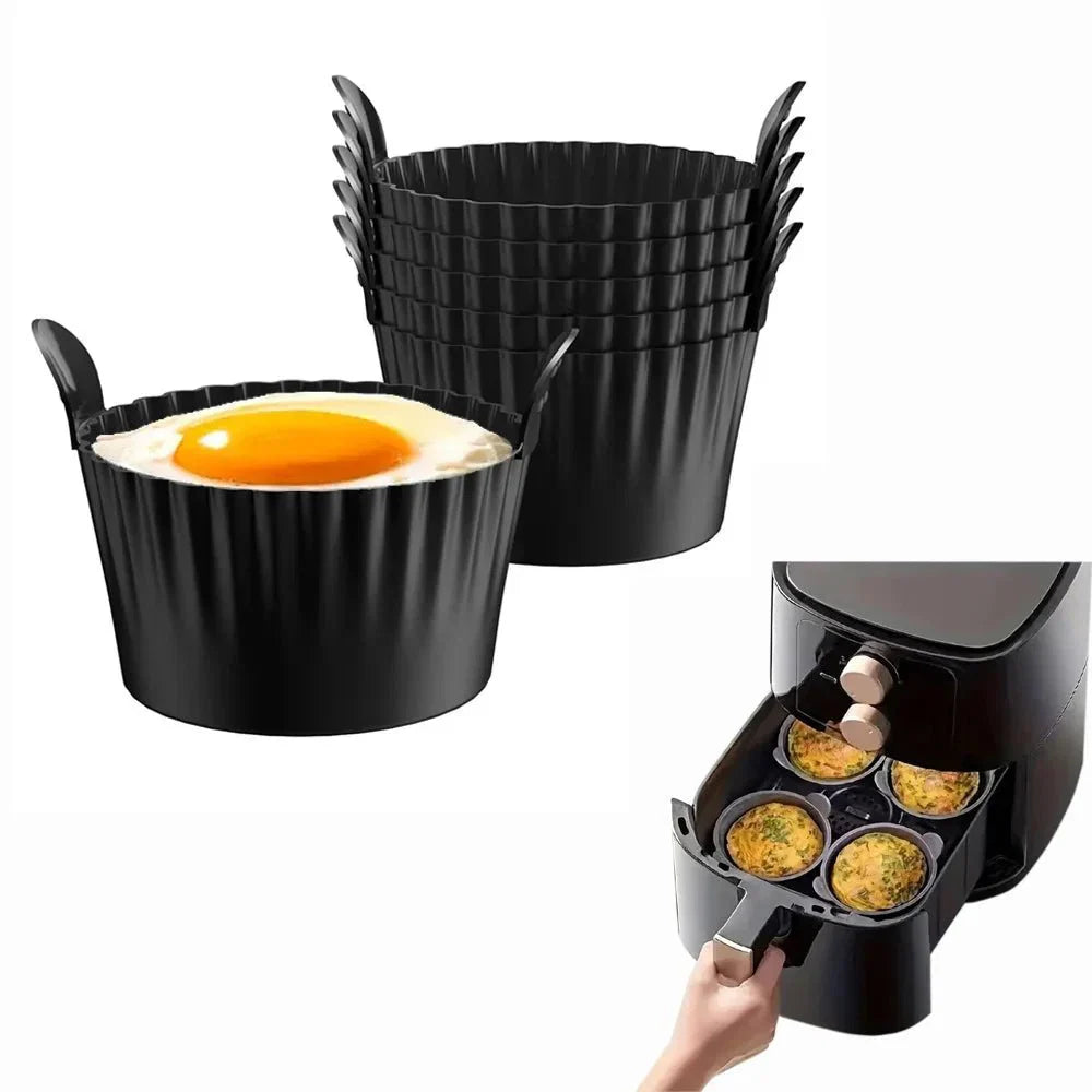 Silikonové formičky na vejce CUPBAKE, balení 6 kusů - nepřilnavé, opakovaně použitelné