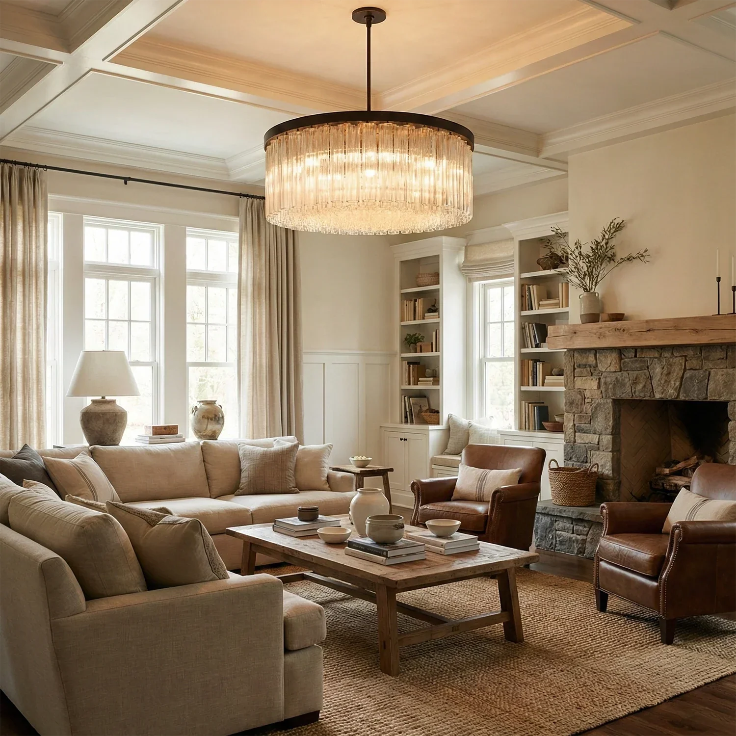 Murano Star Glass Brass Pendant Light | wildoxy