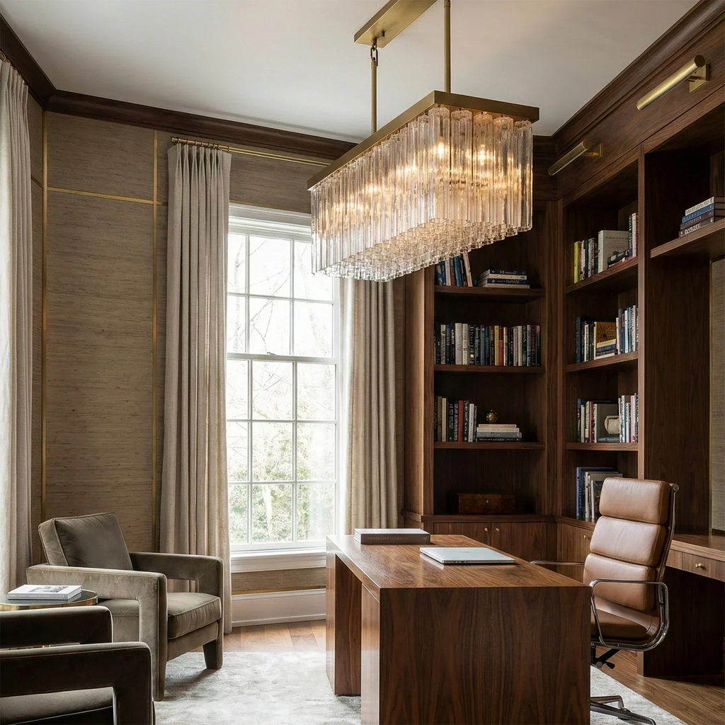 Murano Star Glass Brass Pendant Light | wildoxy