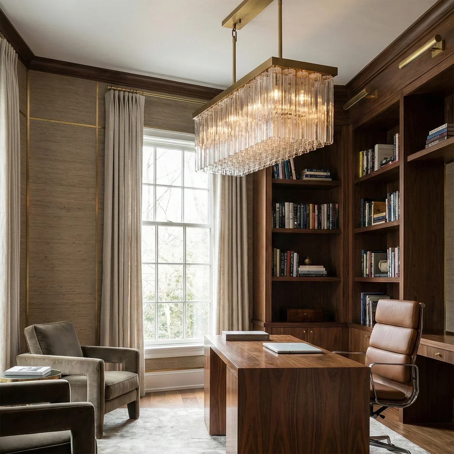 Murano Star Glass Brass Pendant Light | wildoxy