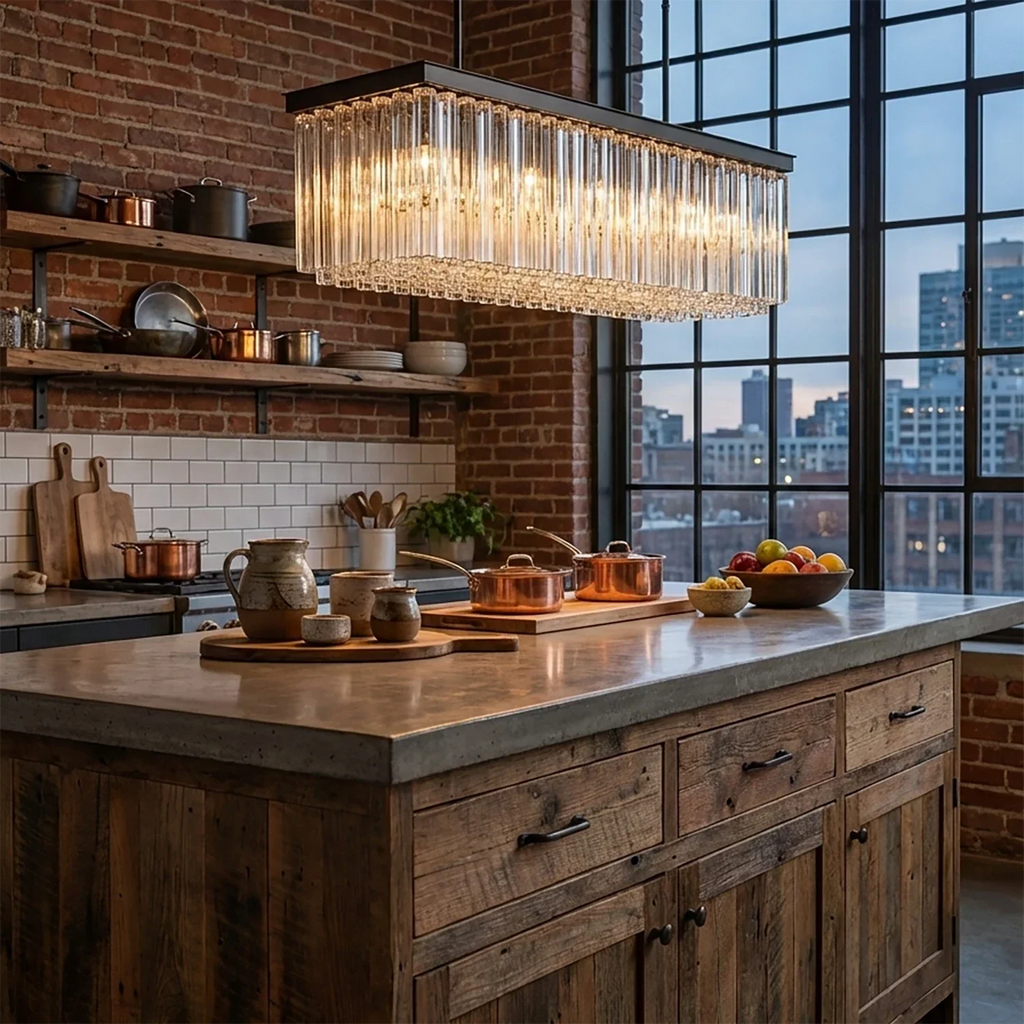 Murano Star Glass Brass Pendant Light | wildoxy