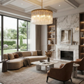Murano Star Glass Brass Pendant Light | wildoxy