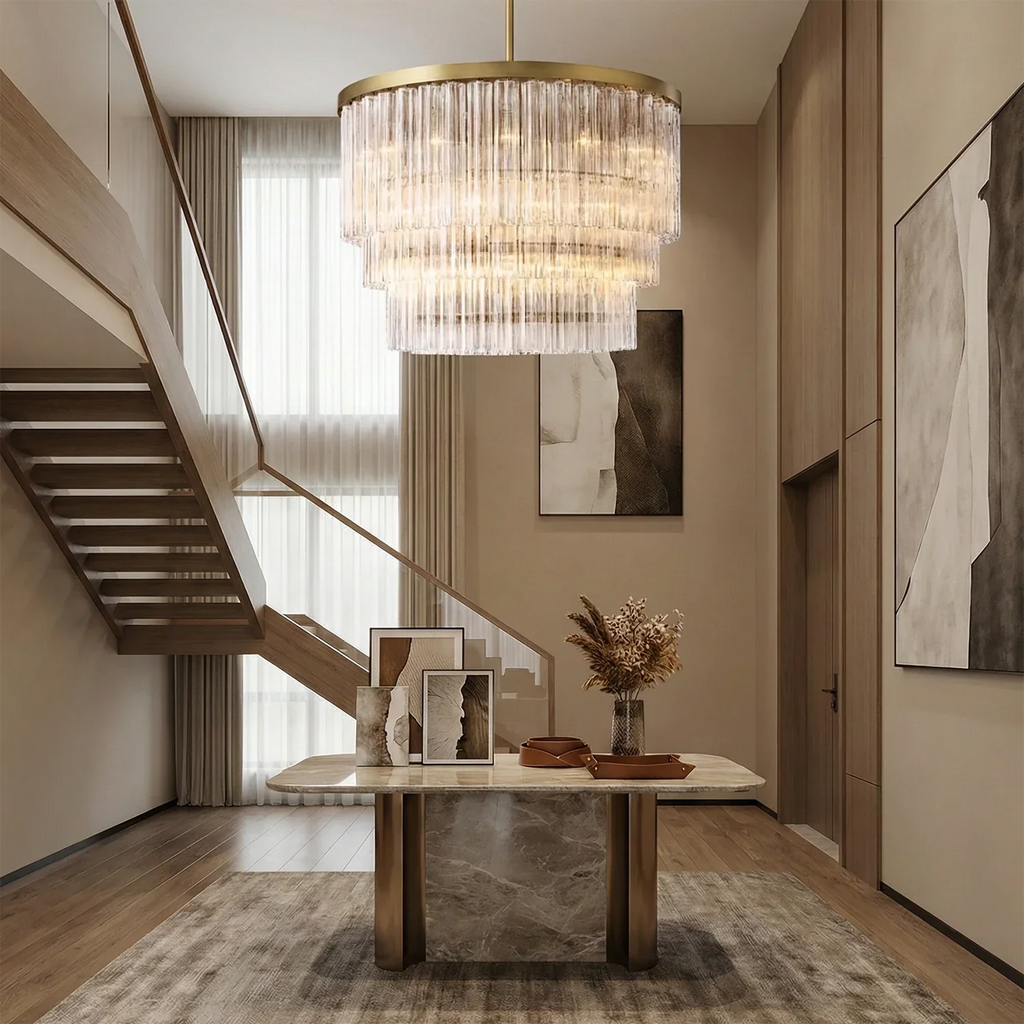 Murano Star Glass Brass Pendant Light | wildoxy
