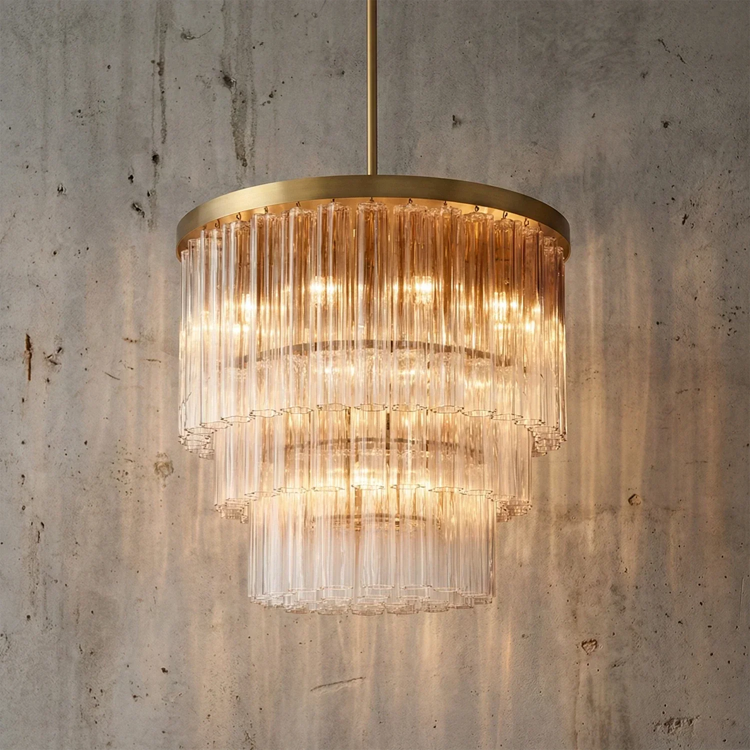 Murano Star Glass Brass Pendant Light | wildoxy
