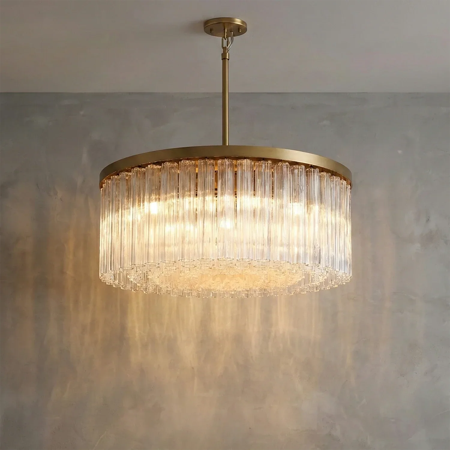 Murano Star Glass Brass Pendant Light | wildoxy