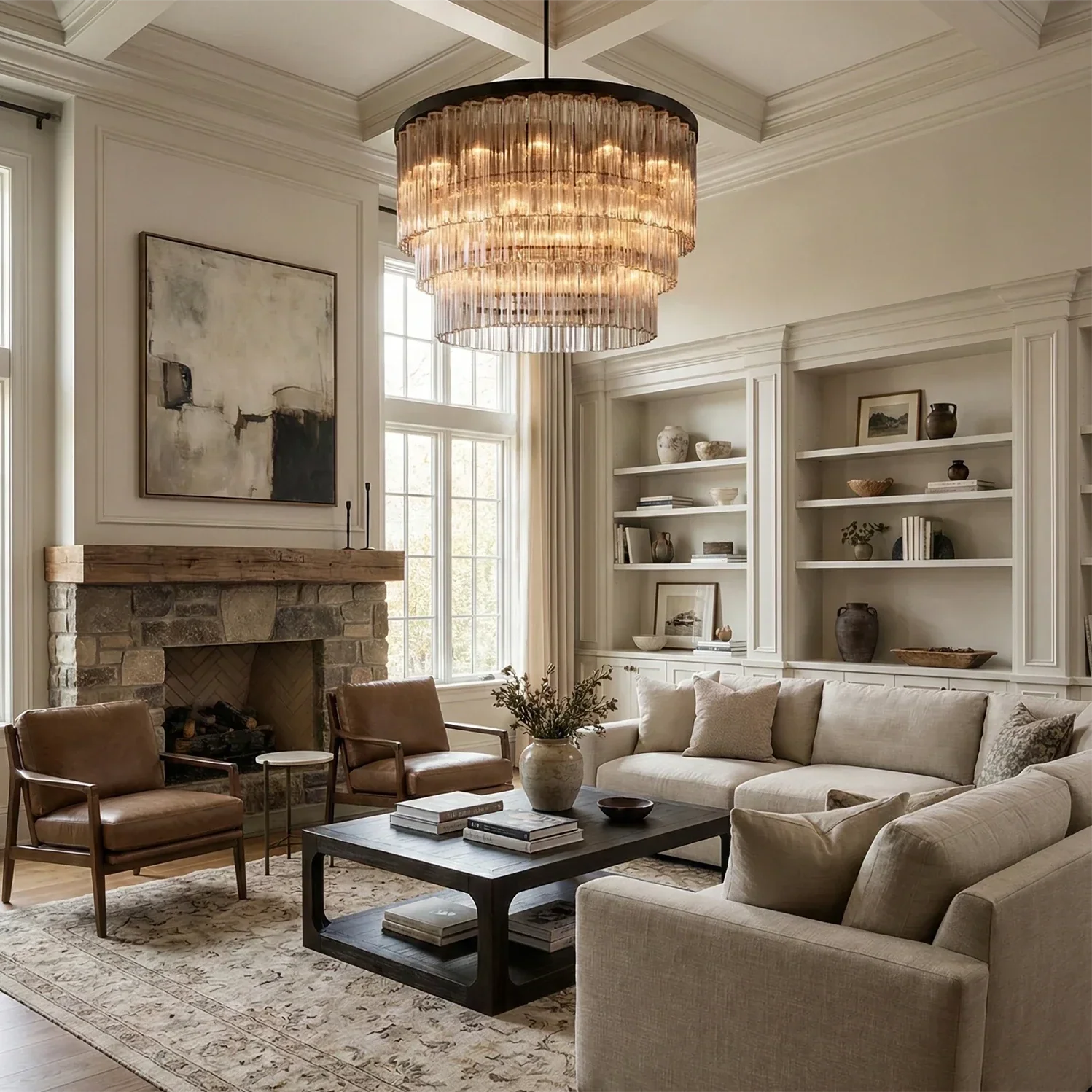 Murano Star Glass Brass Pendant Light | wildoxy