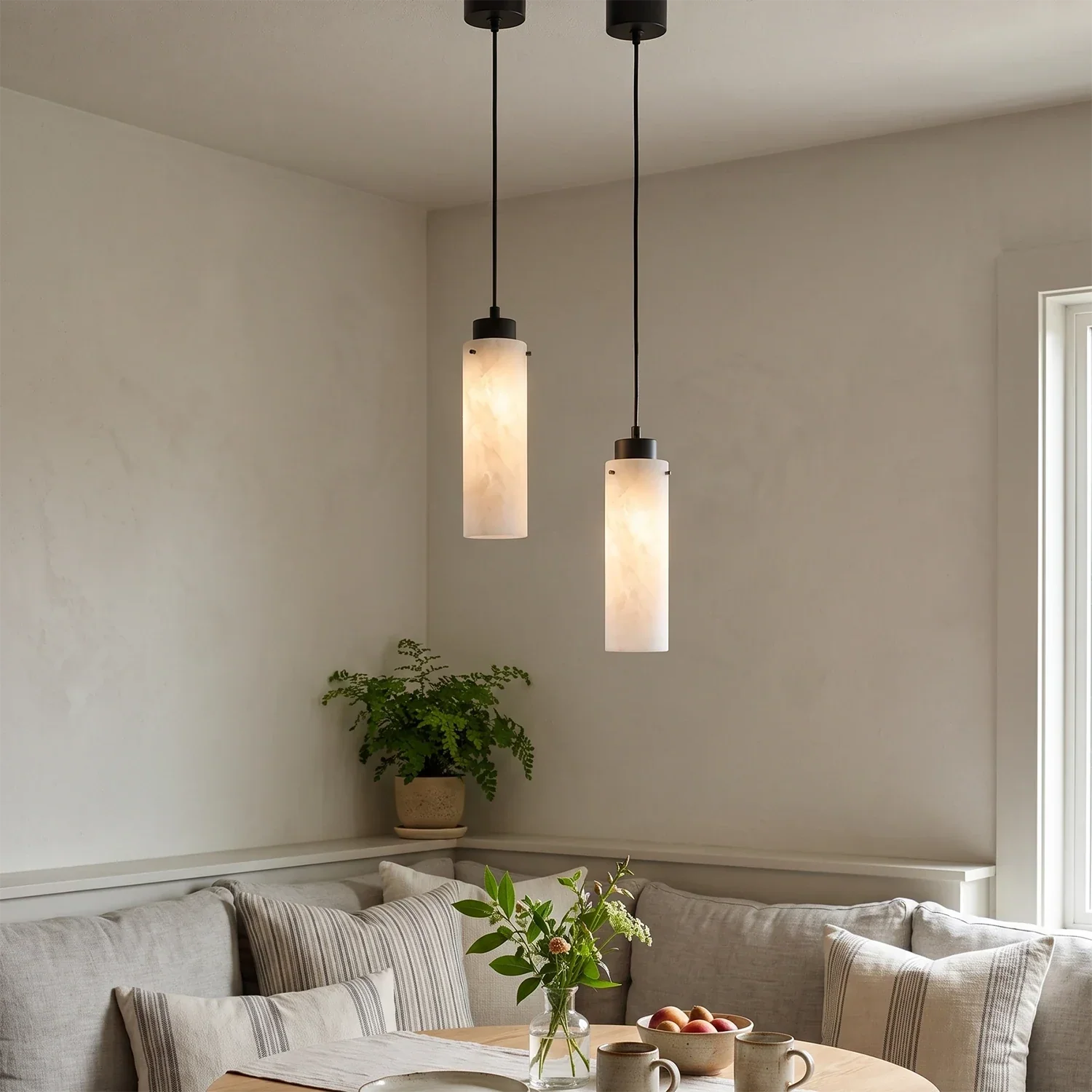 Cylinder Alabaster Pendant Light | wildoxy