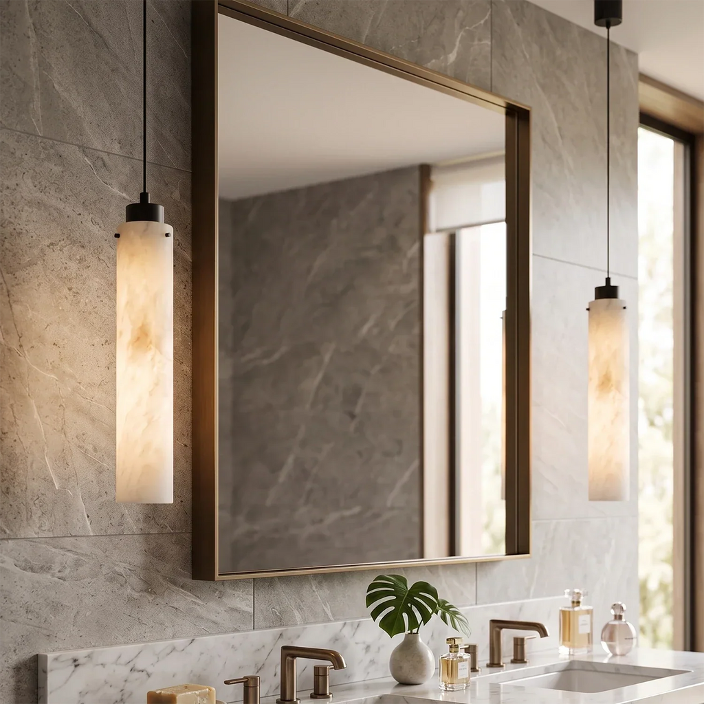 Cylinder Alabaster Pendant Light | wildoxy
