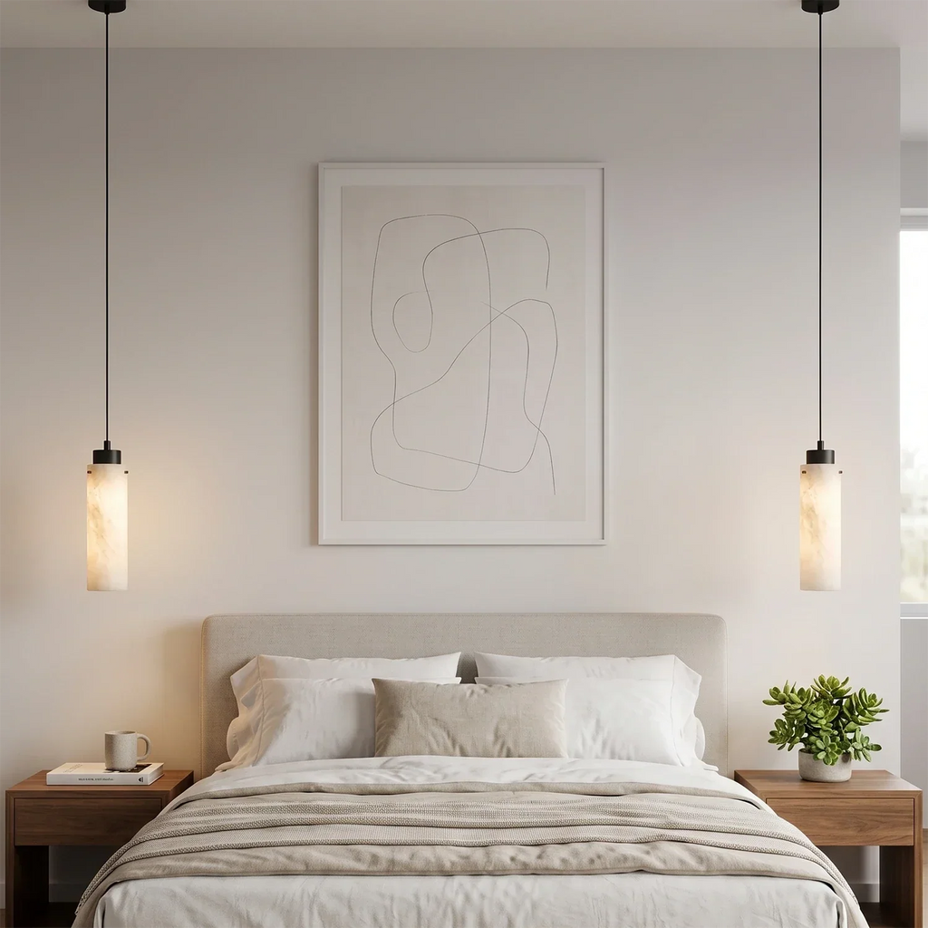 Cylinder Alabaster Pendant Light | wildoxy