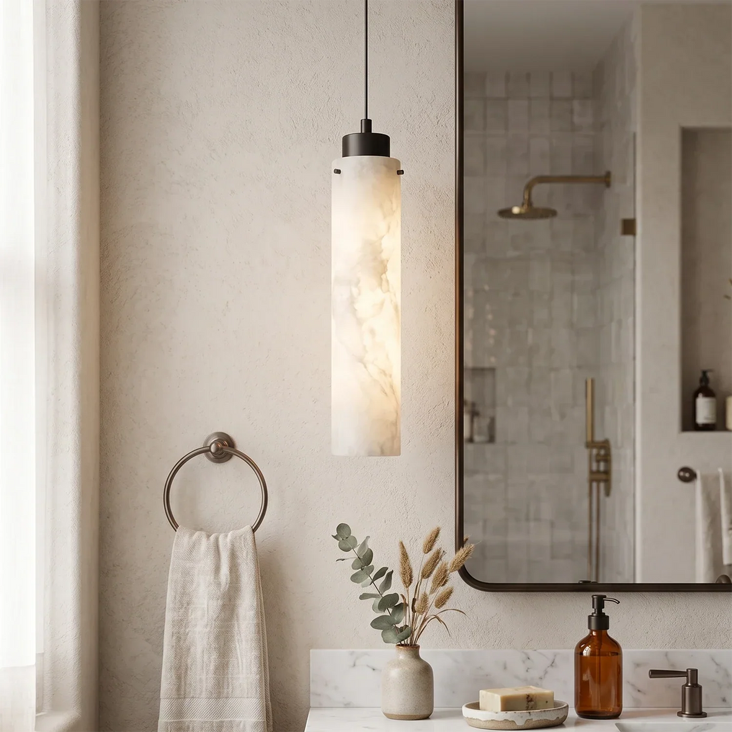 Cylinder Alabaster Pendant Light | wildoxy