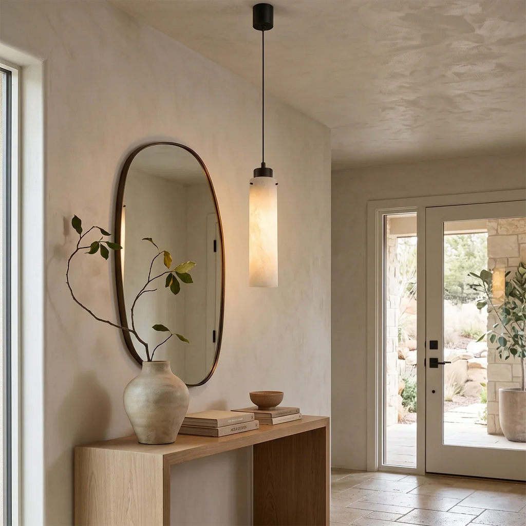 Cylinder Alabaster Pendant Light | wildoxy