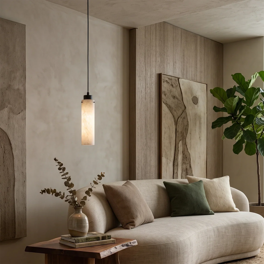 Cylinder Alabaster Pendant Light | wildoxy