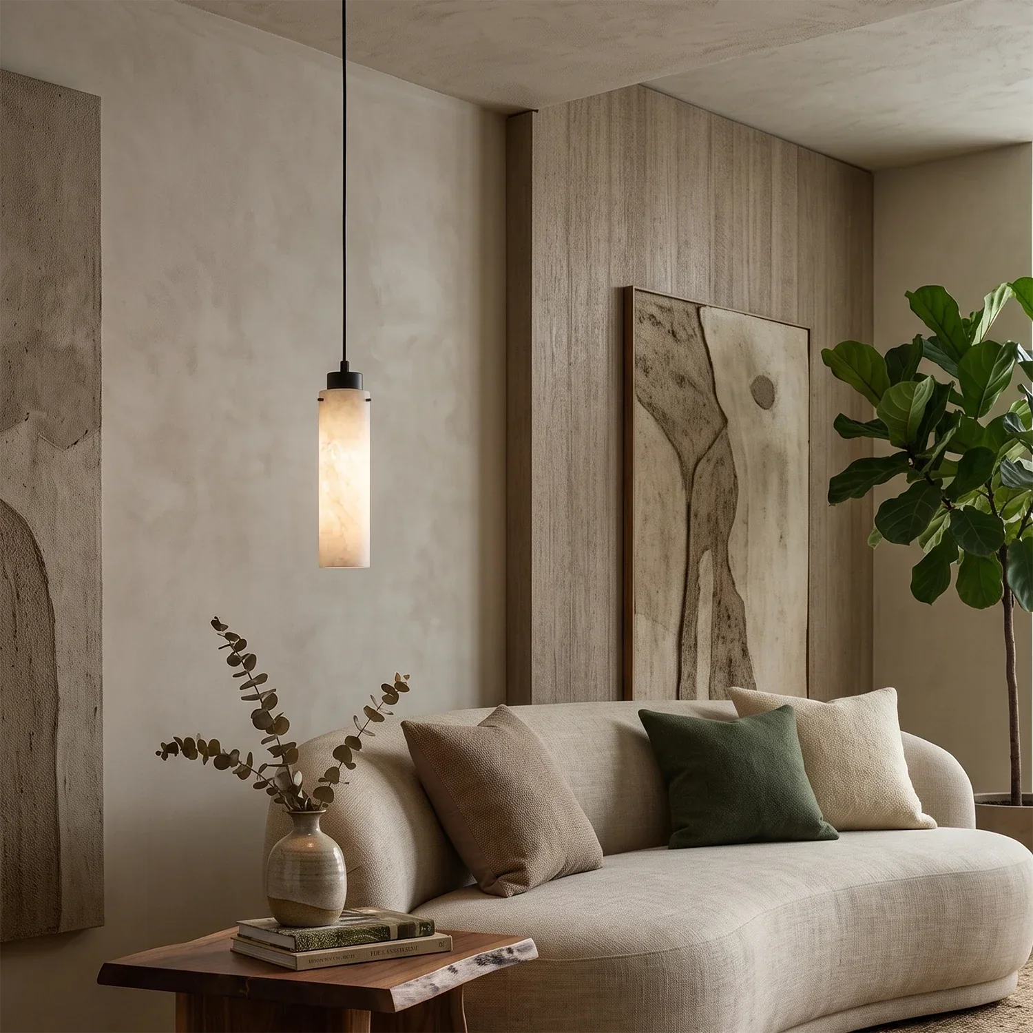 Cylinder Alabaster Pendant Light | wildoxy