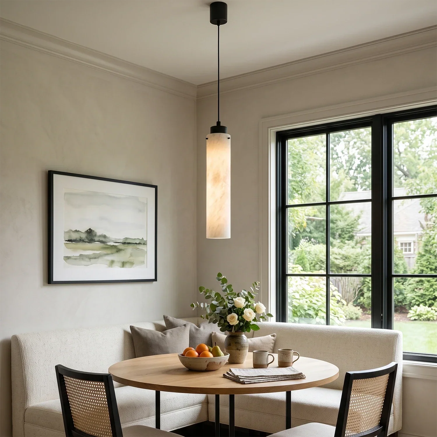 Cylinder Alabaster Pendant Light | wildoxy