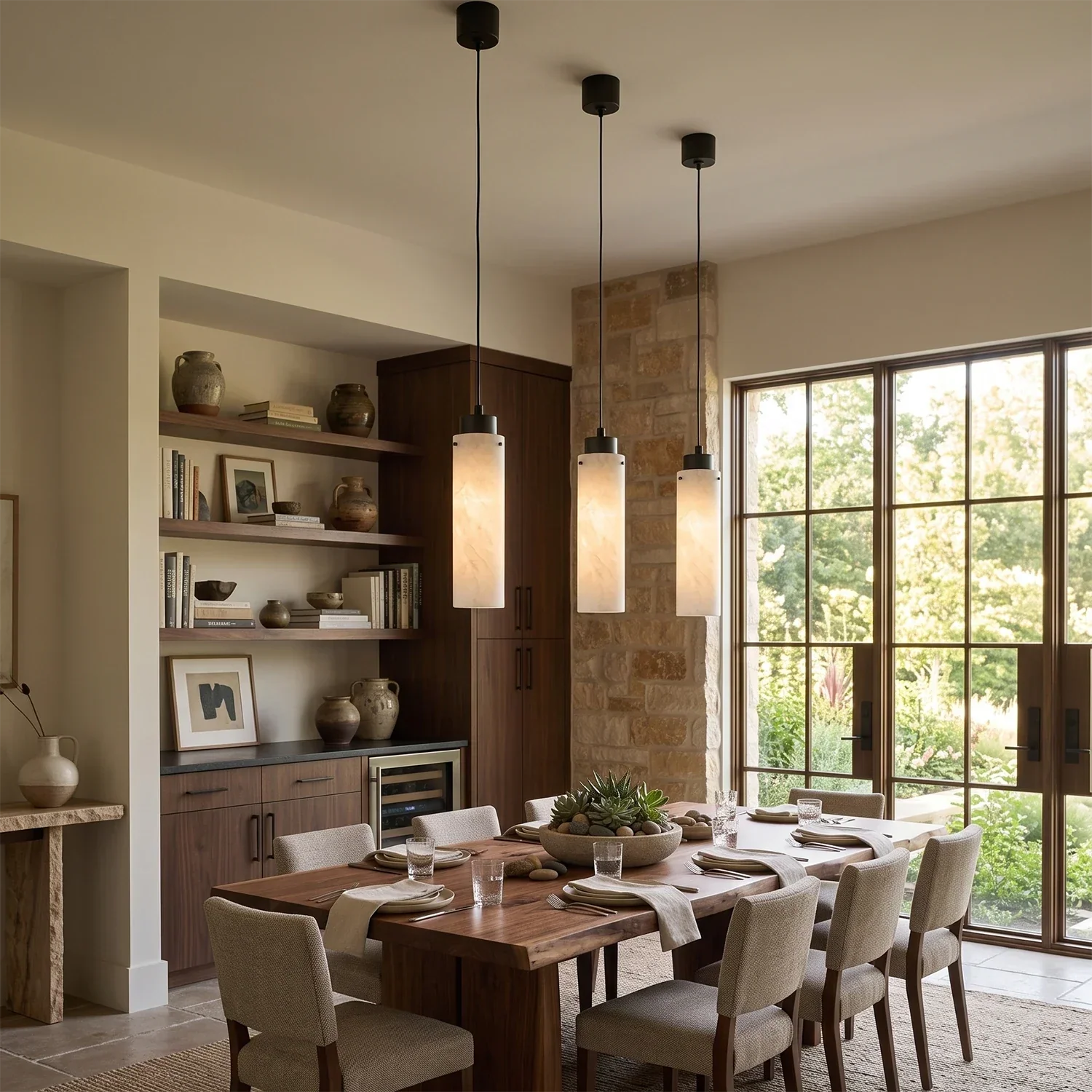 Cylinder Alabaster Pendant Light | wildoxy