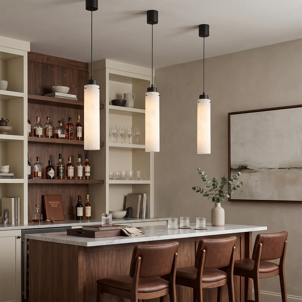 Cylinder Alabaster Pendant Light | wildoxy