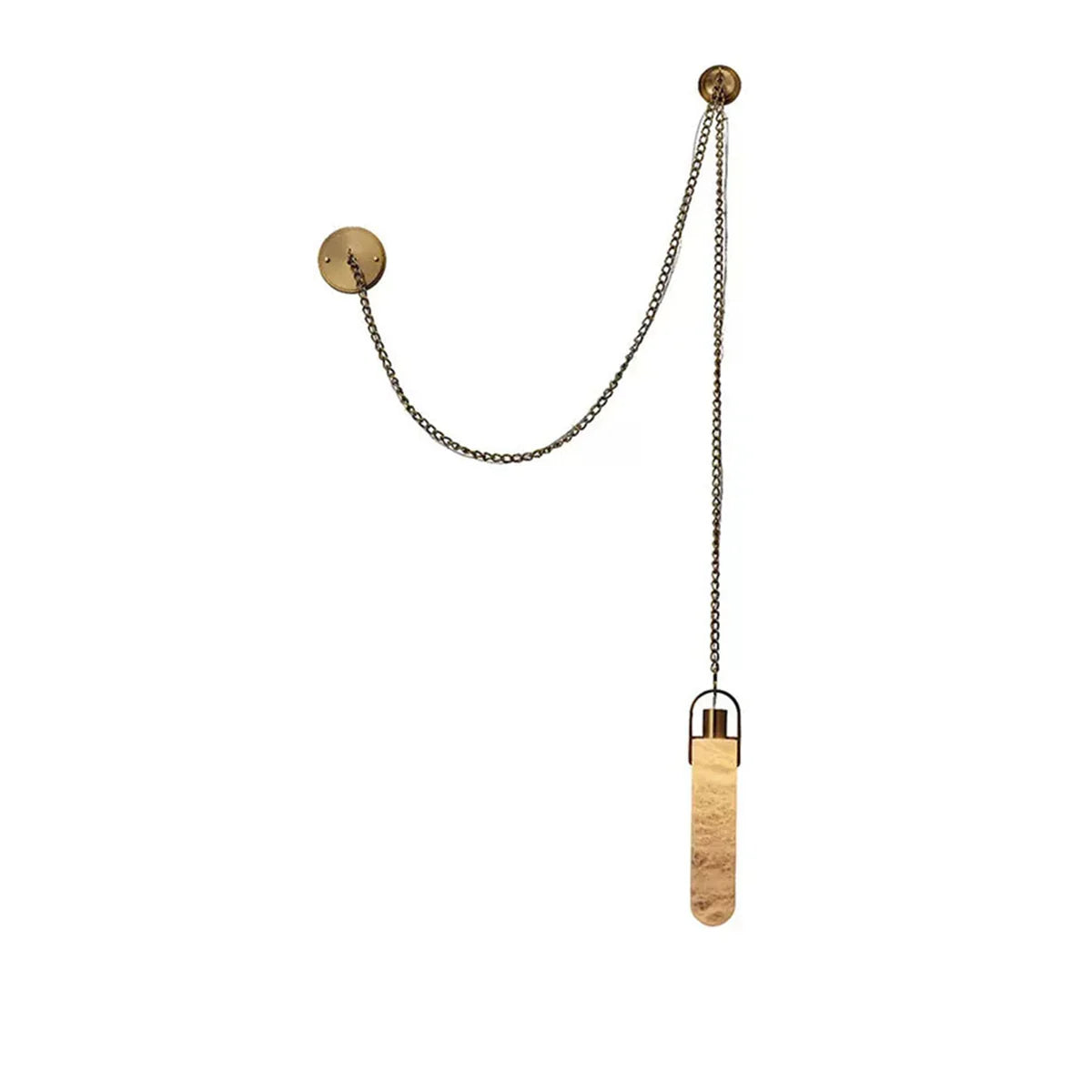 Cylindrical Alabaster Draped Chain Chandelier | wildoxy