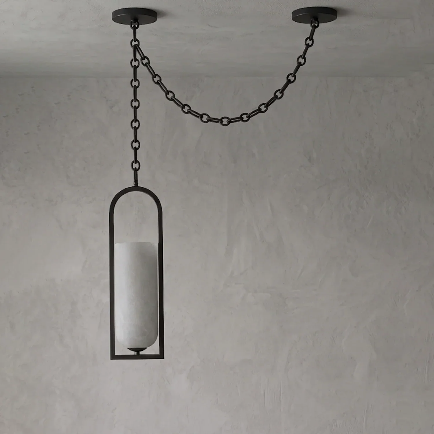 Cylindrical Alabaster Multi-light Pendant | wildoxy