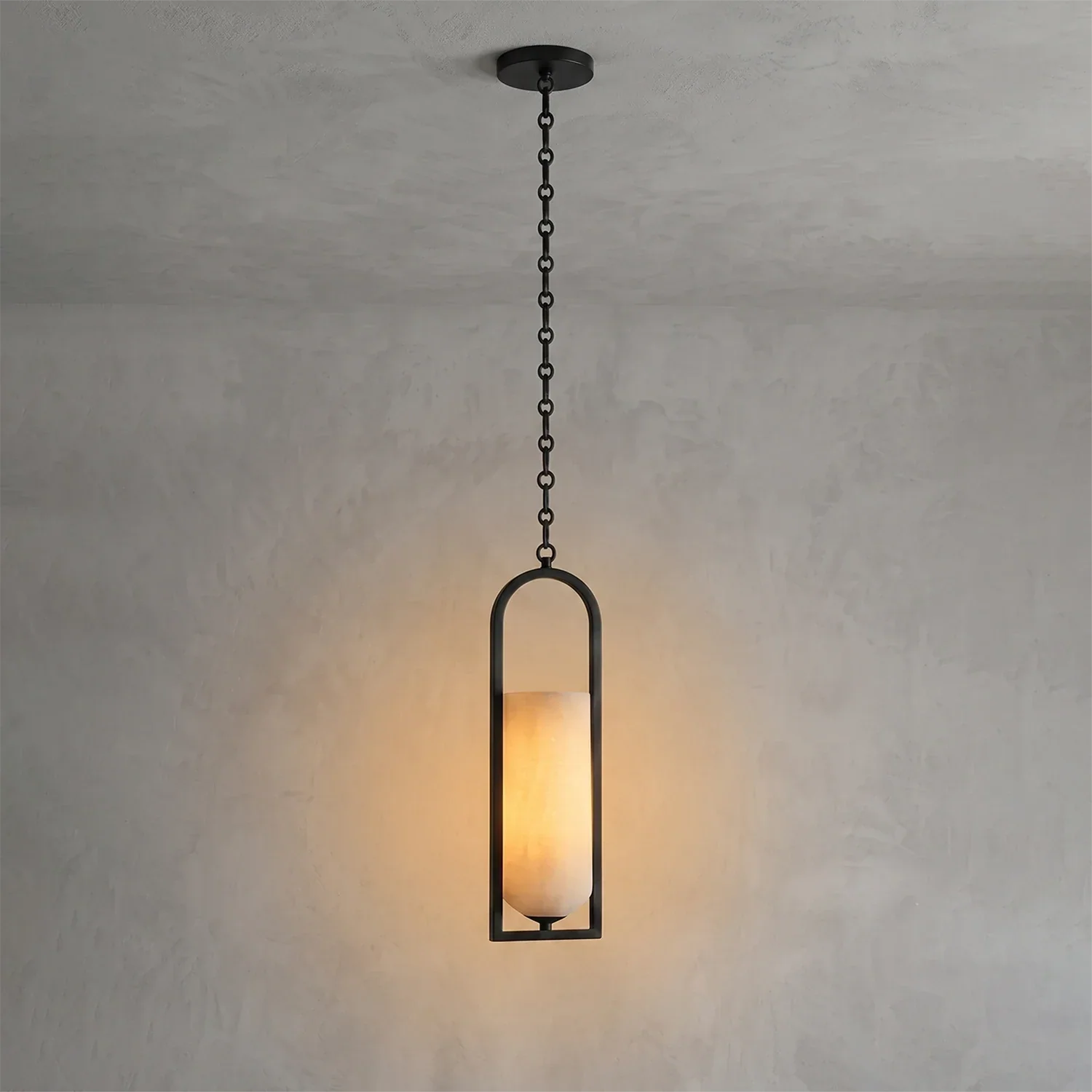 Cylindrical Alabaster Multi-light Pendant | wildoxy