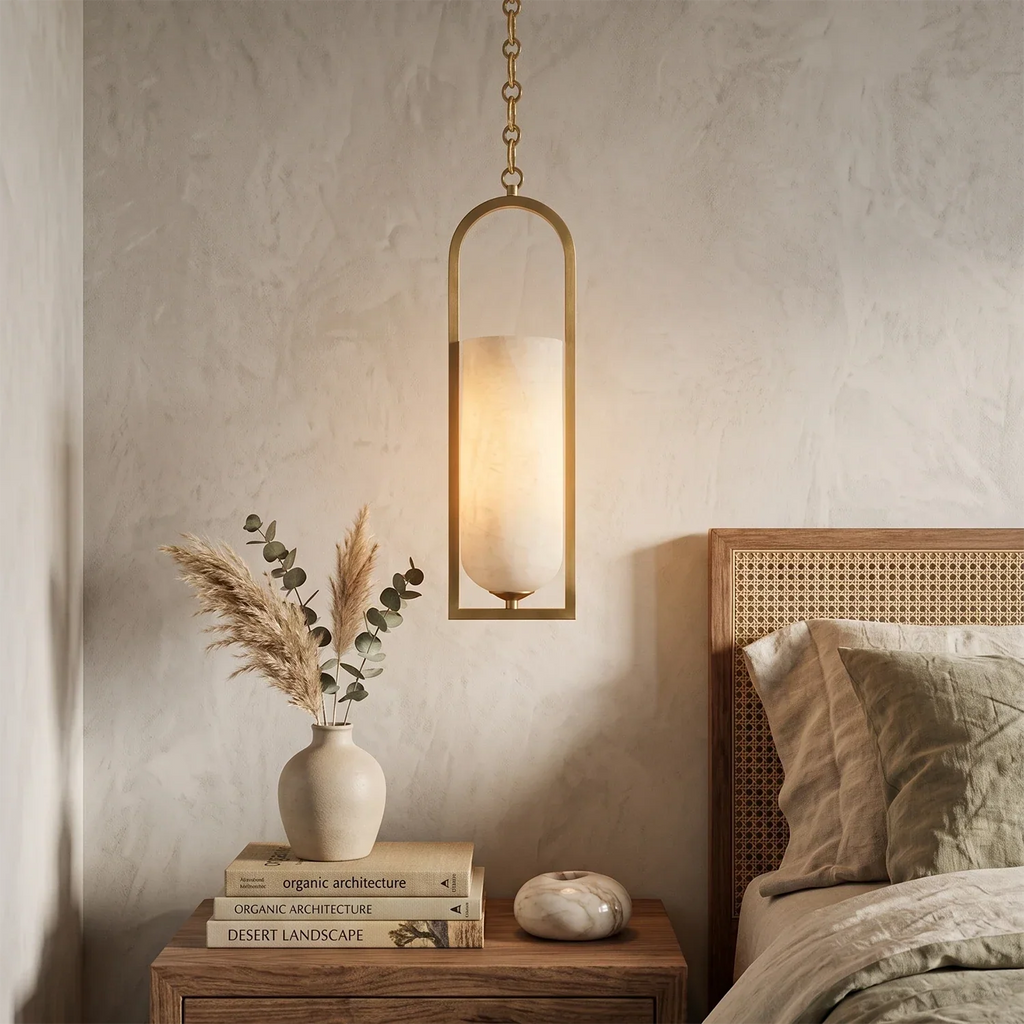 Cylindrical Alabaster Multi-light Pendant | wildoxy
