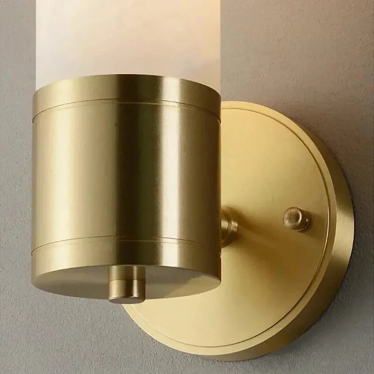 Cylindrical Lampatrin Alabaster Wall Lamp | wildoxy