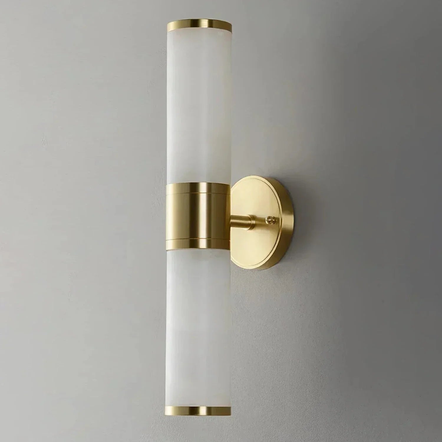 Cylindrical Lampatrin Alabaster Wall Lamp | wildoxy