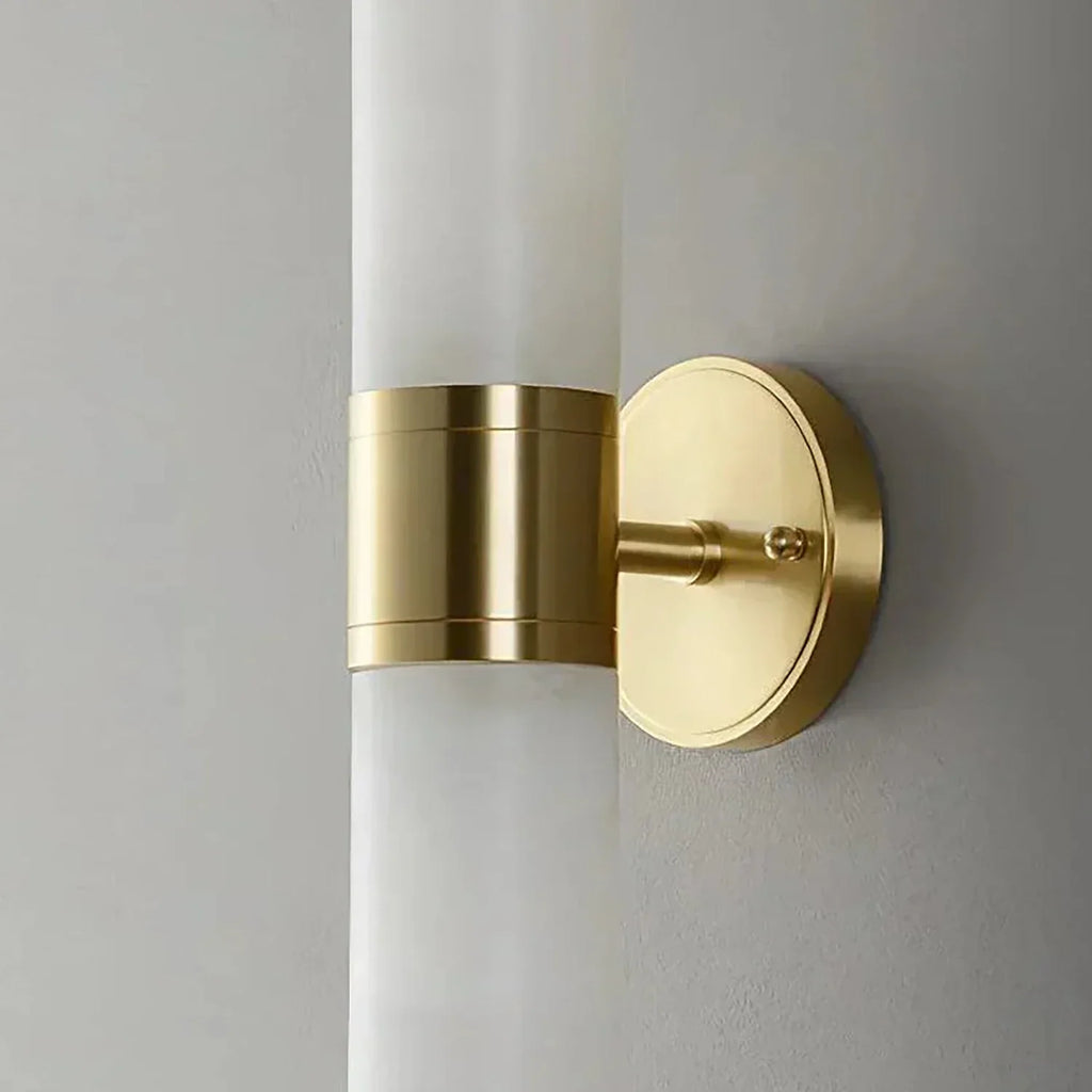 Cylindrical Lampatrin Alabaster Wall Lamp | wildoxy