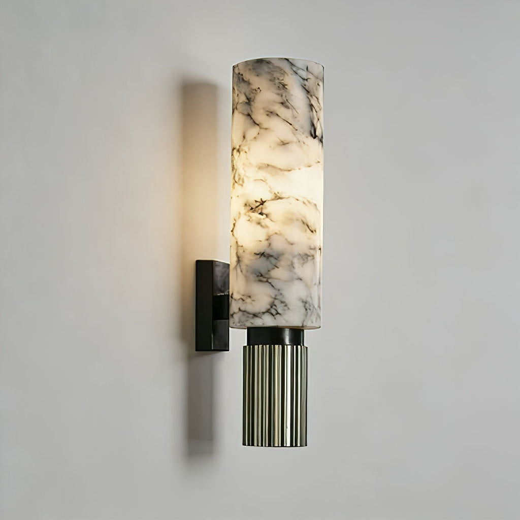 Cylindrical Marble Wall Lamp | wildoxy