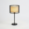 LumaGlow Mesh Table Light with Fabric Inner Shade - Wildoxy