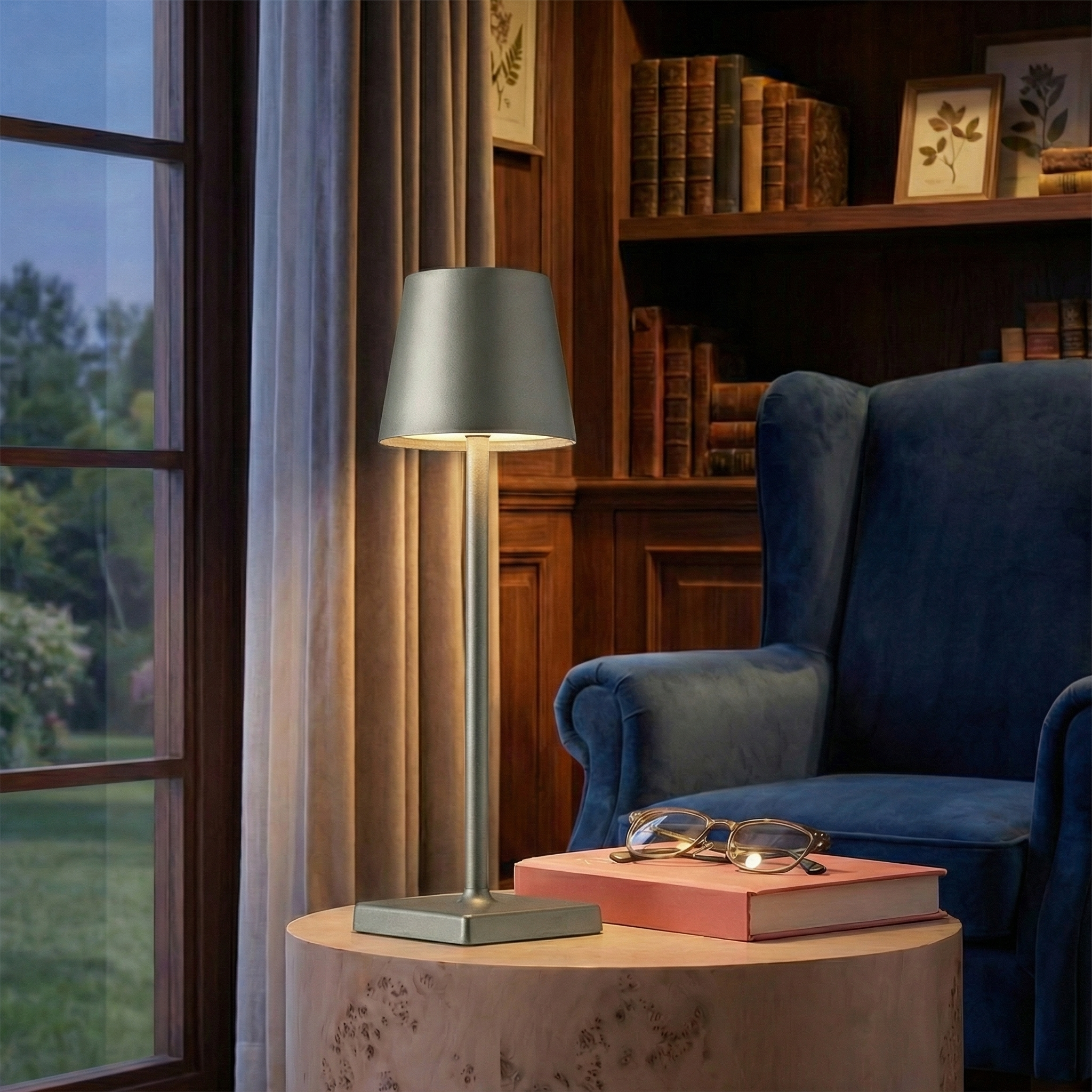 Control Dimmable Rechargeable LED Table Lamp - Wildoxy