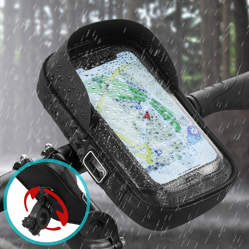Waterdichte telefoonhouder voor fiets en motor — 360° draaibaar