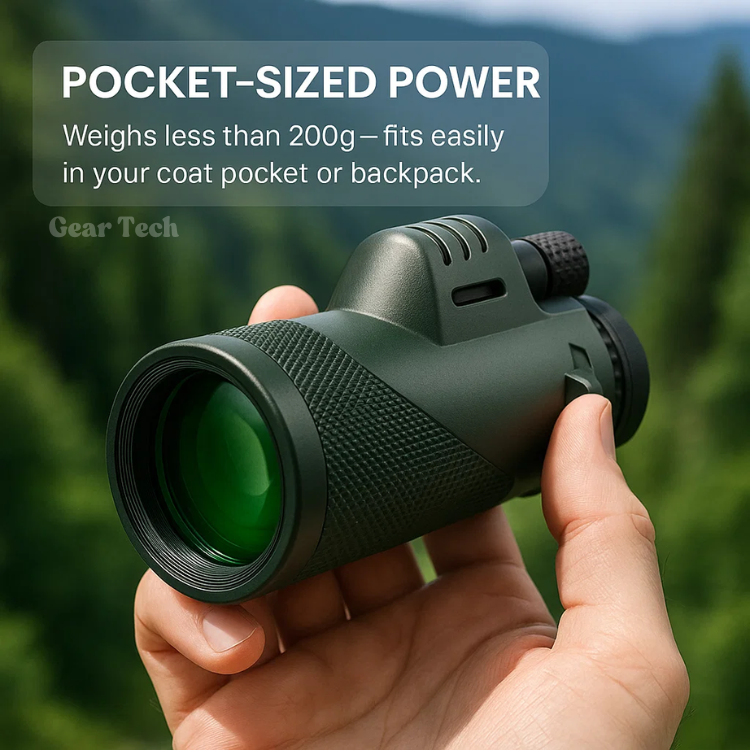 600x-Monokular mit Ultra-Zoom — HD-Objektiv, leicht