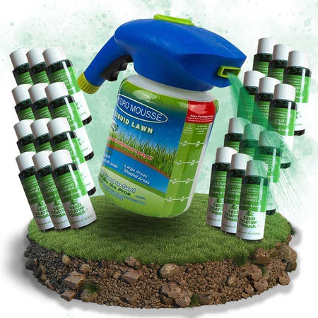Liquid Lawn Seed Sprayer — Spray-On Lawn Repair System