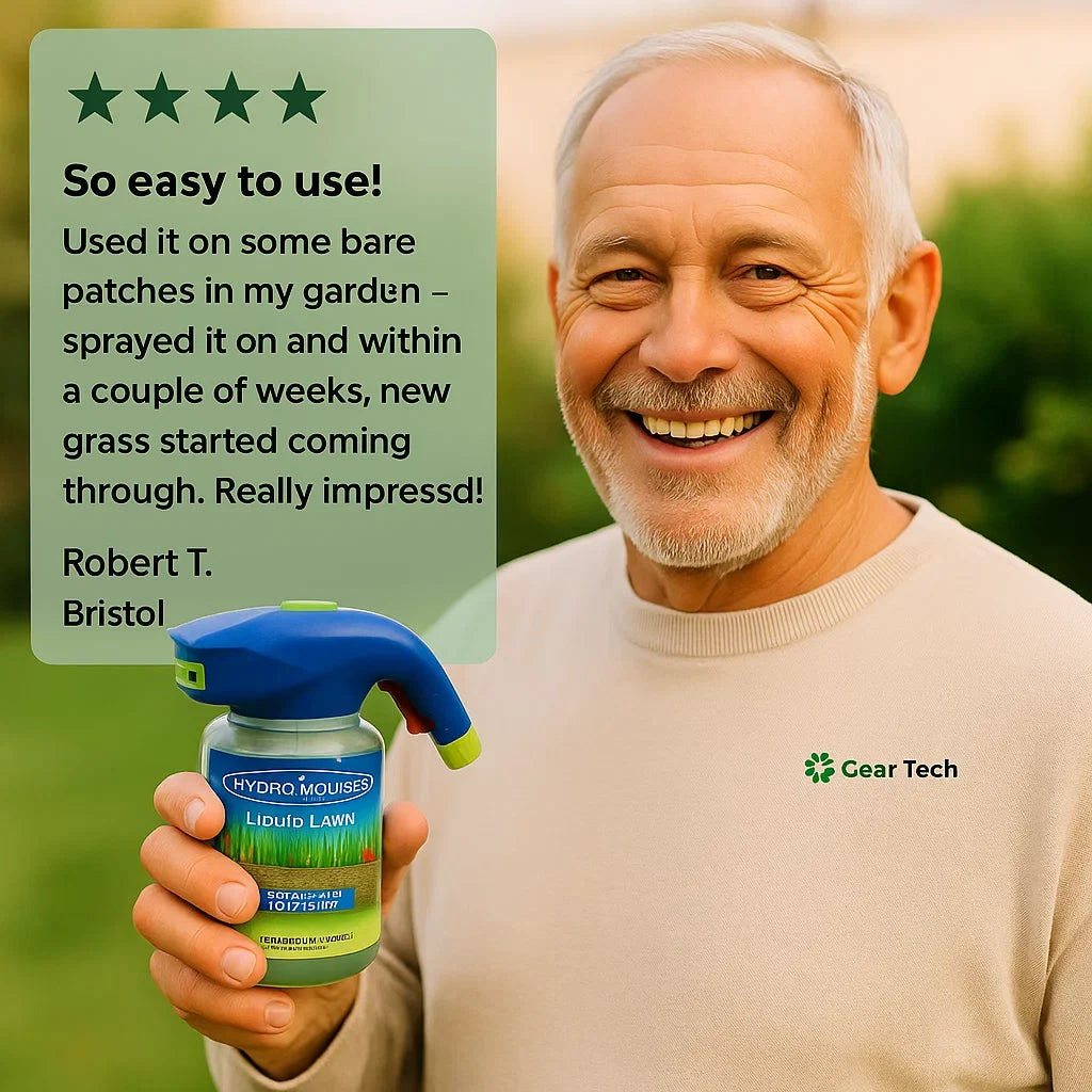 Liquid Lawn Seed Sprayer — Spray-On Lawn Repair System